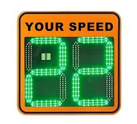 Solar Powered Radar Speed Limit Sign, Aluminum Traffic Warning Board with LED Display for Highways, Real-Time Speed Monitoring & Feedback to Enhance Road Safety and Reduce Accidents