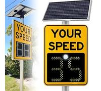 Solar Powered Radar Speed Limit Sign with LED Feedback and Remote Control