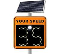 Solar Powered Radar Speed Sign with LED Display for Speed Detection on Highways and Roads