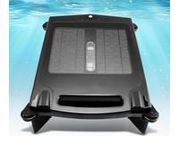 Solar Powered Robotic Pool Skimmer Cleaner, Cordless with Dual Charging and Smart Obstacle Avoidance for 24/7 Pool Cleaning