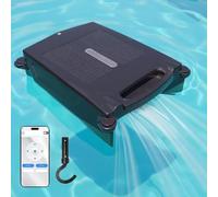 Solar Powered Robotic Pool Skimmer Cleaner, Dual Charging & 24/7 Continuous Cleaning, App Controlled for All Swimming Pools