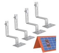 Solar Powered Roof Hook - Heavy Duty Solar Panel Mounting Hardware Adjustable Roof Fixing Durable | Stable Lightweight Photovoltaic Support Hook, M