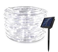 Solar Powered Rope Lights,RUICHEN(TM) 16.5FT 50 LEDs Waterproof Tube Lights for Outdoor Garden Wedding Party Christmas Xmas Decoration(White)