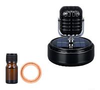 Solar Powered Rotating Car Air Freshener And Fragrance Diffuser, With Sustainable Plant-Based, Decorative Interior Accessory For Fresh Cabin Air(C)