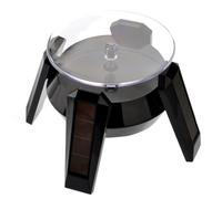 Solar Powered Rotating Display Turntable Stand for Mobile Phones Cameras | Abs Plastic, Black Finish, 500g Capacity, Retail Chains and Advertising Use, Light Weight, Easy Carry