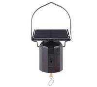 Solar Powered Rotating Motor for Hanging Wind Chimes, Twirling Mobiles & Garden Ornaments, Eco-Friendly ABS Revolving Spinner Hanger for Outdoor Patio Decor