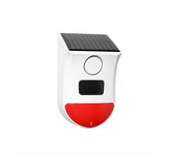 Solar Powered Security Siren with 2 4GHz WiFi PIR Dual Sensitivity Remote APP Control 360 Adjustment 120db Alert for Home Outdoor