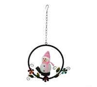 Solar Powered Snowman Lights for Garden Pathway Outdoor Christmas Decorations Waterproof LED 49.5cm(pink)