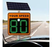 Solar-Powered Speed Display Sign with LED Feedback for Traffic Safety on Highways and Speed-Limited Roads