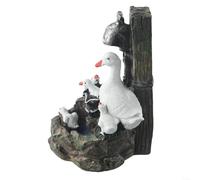 Solar Powered Squirrel Garden Light, Garden Ornament Animal Lamp,Outdoor Water Features For Garden Resin Animal Statue Water Feature Fountain