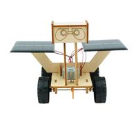 Solar Powered STEM Car Building Kit, STEM Car Building Learning Toys, Science Model Teaching Materials, Wooden Educational Robot Toy, Mars Explorer Theme, 16x12x10.5cm, Ages 7+
