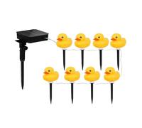 Solar Powered String Lights - Outdoor Solar Pathway Lights, Yellow Duck Outdoor String LED Festoon Light | Reusable Waterproof LED Garden Fairy Light for Patio, Street, Yard and Garden