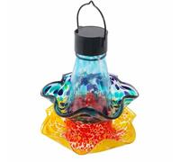 Solar Powered Suspended Bird Feeder Waterproof Solar Light Wild Hanging Humming Decorations Bird For Outdoors Feeders Garden deals deals deals deals outdoor garden feeder garden outdoor glass