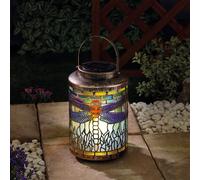 Solar Powered Tiffany Dragonfly Lantern