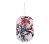 Solar Powered Traditional Decorative Lamp Nylon Cloth LED Festival Lanterns IP65 Waterproof Warm Yellow Atmosphere Light 500lm Champagne Color Outdoor Garden Party Decoratio