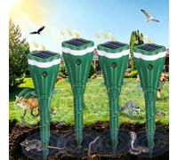Solar Powered Ultrasonic Animal Repellent Outdoor, Mole Repeller Solar Powered, 2026 New Raccoon Deterrent Squirrel Repellent Snake Repellents Control Device with Motion Sensor for Yard Lawn Garden
