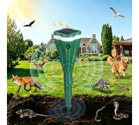Solar Powered Ultrasonic Animal Repellent Outdoor, Mole Repeller Solar Powered, 2026 New Raccoon Deterrent Squirrel Repellent Snake Repellents Control Device with Motion Sensor for Yard Lawn Garden
