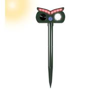 Solar Powered Ultrasonic Bird Repeller for Deer, Owl Waterproof IPX4 for Garden, Flowerbed, Farm Backyard, Chicken Coop Fence
