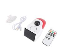 Solar Powered Voice Announcer Infrared Human Body Detector High Decibel Sound Alarm Device for Indoor and Outdoor Use (Versión de control remoto)