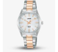 Lorus Ladies Lorus Solar Solar Powered Watch - Two Tone Silver and Rose two tone silver and rose One Size