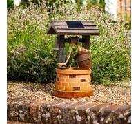 Smart Solar Powered Wishing Well Fountain Garden Water Feature 1170534