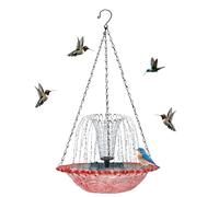 Solar Powered Water Fountain for Bird Bath | Solar Powered Fountain Animal Bowl | Game Bird Bath Fountain for Outdoor | Garden Balcony Fence Terrace Hummingbird Parakeet Parrot