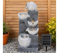 Solar-Powered Water Fountain Outdoor Gardening Decor