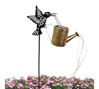 Solar Powered Watering Can Lights - Hummingbird Watering Can LED Lights - Waterproof Garden Decoration for Terrace Christmas Thanksgiving Halloween