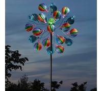 Solar Powered Wind Spinner Extra Large Wind Sculpture LED Solar Light Marco Paul Multi One Size