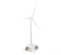 Solar Powered Windmill Model Kit - DIY Educational STEM Science Toy for Kids & Adults, Rotating Desktop Decoration Craft, No for battery Required, White ABS Plastic Assembly Set
