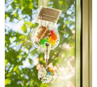 Kikkerland Solar Powered Rainbow Maker, Rainbow Prisms, Solar-Powered Toy, Fun Educational Science, Home Decor Decoration, Gift for Family & Friends