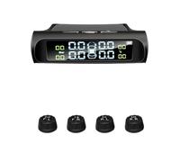 Solar Powered Wireless TPMS, 4 Sensor Tire Pressure Monitoring System With Real-Time Display(K01-External sensors)