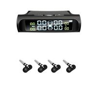 Solar Powered Wireless TPMS, 4 Sensor Tire Pressure Monitoring System With Real-Time Display(K02-internal sensor)