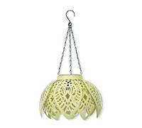 Solar Powered Yellow Colour Pop Hanging Lantern Light ValueLights Yellow One Size