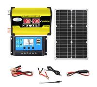 Solar Powerr Kit - Portable Solar Generator, Compact Inverter Box, LED Display, 30A Charge Controller, USB Charger, Fuse Source for Motorhome, Outdoor, Off-Grid Setup, 420 x 2 cm