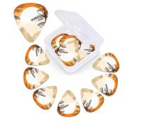 Solar Print Japanese Guitar Picks 12 Pack with Custom Organizer Storage Box Guitar Accessories Ukulele Picks for Acoustic Guitar Bass Gift of the Day