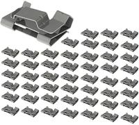 Solar PV Cable Clips 2050Pcs 304 Stainless Steel with Barbed Holders for Cable Management and Tool Installation in Electrical and Photovoltaic Systems (20pcs) - Precision Engineering, Durable Const...