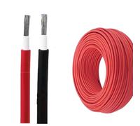 Solar PV Cable DC Wire 1.5mm²-6mm², UV & Weather Resistant, Tinned Copper Single Core Photovoltaic Cable For Solar Panel Systems(160ft,1.5mm2)
