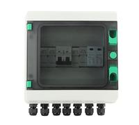Solar PV Combiner Box 2 String Thunder Protection Circuit Breaker 2 In 1 Out DC550V IP65 with MPPT Inverter