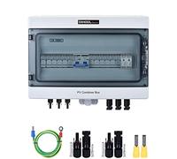 Solar PV Combiner Box 6 STRING 15A Fuse With Lightning Protection SPD DC500V IP65 Waterproof Pre-Wired Cable