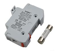 Solar Pv Fuse and Led Holder 1000V Dc 10X38Mm Gpv Iec 60269-6 En 60947-3 for Solar Panel String Protection High Voltage Din Rail Mount(32A)