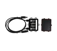 Solar PV Junction Box 1000V DC Waterproof IP65 for 180-300W Panels - Weatherproof Electrical Connection Box with Cable Outdoor Use Black