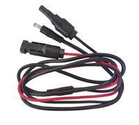 Solar PV Panel Connector to DC5521 Adapter Extension Cable, 16AWG Heavy Duty PVC Copper Wire for Solar Panels and Power Systems