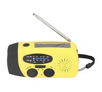 Solar Radio, IPX3 Waterproof, Hand Crank Solar Radio Lantern, Multifunctional Portable USB Charging for Camping