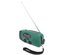 Solar Radio with Crank Handle, with 2000mAh Battery, NOAA AM/FM WB, LED Flashlight and SOS Alarm for Outdoor Survival Camping