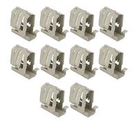 Solar Rail Mounting Bracket 10 Pcs Set Durable Spring Steel Quick Assembly Tool Free Installation for Solar Panel System Zinc Aluminum Coated Wear Resistance