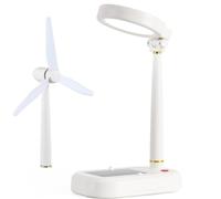 Solar Rechargeable Desk Lamp Small Fan Two-in-one Fan Camping Light Night Light Desktop Table Lamp