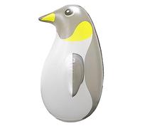 Solar Rechargeable Floating Inflatable Penguin Camping Light Glow In The Dark Color Changing For Backyard Spa Patio Wedding Party Pool (White, 16.5x5.7x18.5cm)