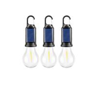 Solar Rechargeable Hooked Camping Light, Solar Tent Lights USB Rechargeable Led Camping Lantern, Outdoor Portable Hanging Led Camping Tent Light Bulb, Portable Outdoor Lights (a)
