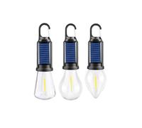 Solar Rechargeable Hooked Camping Light, Solar Tent Lights USB Rechargeable Led Camping Lantern, Outdoor Portable Hanging Led Camping Tent Light Bulb, Portable Outdoor Lights (Mixed)
